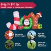 image:imageJOYIN Christmas Inflatable Decoration Blow Up Joy with Santa with Buildin LEDs for Xmas Party Outdoor Decor Christmas Inflatable Decoration for Outdoor Yard Garden Lawn Xmas Decor