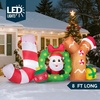 image:imageJOYIN Christmas Inflatable Decoration Blow Up Joy with Santa with Buildin LEDs for Xmas Party Outdoor Decor Christmas Inflatable Decoration for Outdoor Yard Garden Lawn Xmas Decor