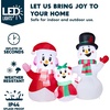 image:imageJOYIN Christmas Inflatables Snowman Family Outdoor Decorations Xmas Inflatable Snowman Family with Buildin LEDs Blow Up Yard Christmas Decoration for Xmas Party Outdoor Yard Garden Lawn Decor