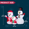 image:imageJOYIN Christmas Inflatables Snowman Family Outdoor Decorations Xmas Inflatable Snowman Family with Buildin LEDs Blow Up Yard Christmas Decoration for Xmas Party Outdoor Yard Garden Lawn Decor