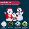 image:imageJOYIN Christmas Inflatables Snowman Family Outdoor Decorations Xmas Inflatable Snowman Family with Buildin LEDs Blow Up Yard Christmas Decoration for Xmas Party Outdoor Yard Garden Lawn Decor