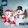image:imageJOYIN Christmas Inflatables Snowman Family Outdoor Decorations Xmas Inflatable Snowman Family with Buildin LEDs Blow Up Yard Christmas Decoration for Xmas Party Outdoor Yard Garden Lawn Decor