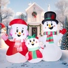 image:imageJOYIN Christmas Inflatables Snowman Family Outdoor Decorations Xmas Inflatable Snowman Family with Buildin LEDs Blow Up Yard Christmas Decoration for Xmas Party Outdoor Yard Garden Lawn Decor