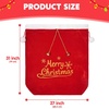 image:imageJOYIN Christmas Large Gift Bags 31 x 27 with Cord Drawstring Red Santa Sack for Indoor Xmas Give Decoration Large Velvet Santa Claus Bag Costume for present Dcor Giant Presents Gifts Wrap
