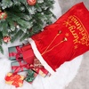 image:imageJOYIN Christmas Large Gift Bags 31 x 27 with Cord Drawstring Red Santa Sack for Indoor Xmas Give Decoration Large Velvet Santa Claus Bag Costume for present Dcor Giant Presents Gifts Wrap
