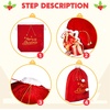 image:imageJOYIN Christmas Large Gift Bags 31 x 27 with Cord Drawstring Red Santa Sack for Indoor Xmas Give Decoration Large Velvet Santa Claus Bag Costume for present Dcor Giant Presents Gifts Wrap