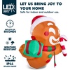 image:imageJoiedomi 35 FT Christmas Inflatable Gingerbread Man with Oh Snap Banner Broke Out from Window Blow Up Xmas Outdoor Decoration with Buildin LED for Window Decor Party Yard Garden Lawn DecorGingerbread with Gift