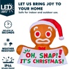 image:imageJoiedomi 35 FT Christmas Inflatable Gingerbread Man with Oh Snap Banner Broke Out from Window Blow Up Xmas Outdoor Decoration with Buildin LED for Window Decor Party Yard Garden Lawn DecorGingerbread with Banner