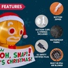 image:imageJoiedomi 35 FT Christmas Inflatable Gingerbread Man with Oh Snap Banner Broke Out from Window Blow Up Xmas Outdoor Decoration with Buildin LED for Window Decor Party Yard Garden Lawn DecorGingerbread with Banner