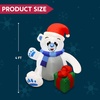 image:imageJoiedomi 4 ft Christmas Inflatable Polar Bear with Gift Decoration Blow Up Polar Bear with Buildin LEDs for Xmas Yard Decoration Holiday Indoor Outdoor Garden Lawn Party Favor Holiday Supplies Dcor