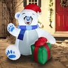 image:imageJoiedomi 4 ft Christmas Inflatable Polar Bear with Gift Decoration Blow Up Polar Bear with Buildin LEDs for Xmas Yard Decoration Holiday Indoor Outdoor Garden Lawn Party Favor Holiday Supplies Dcor