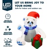 image:imageJoiedomi 4 ft Christmas Inflatable Polar Bear with Gift Decoration Blow Up Polar Bear with Buildin LEDs for Xmas Yard Decoration Holiday Indoor Outdoor Garden Lawn Party Favor Holiday Supplies Dcor