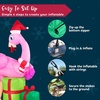 image:imageJoiedomi 6 FT Christmas Flamingo with Gift Box Inflatable Decorations with Buildin LEDs Blow Up Elegant Flamingo Inflatables for Xmas Party Indoor Outdoor Yard Garden Lawn Dcor Holiday SeasonFlamingo with Gift Box