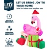 image:imageJoiedomi 6 FT Christmas Flamingo with Gift Box Inflatable Decorations with Buildin LEDs Blow Up Elegant Flamingo Inflatables for Xmas Party Indoor Outdoor Yard Garden Lawn Dcor Holiday SeasonFlamingo with Gift Box