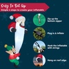 image:imageJoiedomi 6 FT Christmas Inflatables Outdoor Decorations Inflatable Hanging Elf Dragging Santa Beard with LEDs Blow Up Santa with Falling Elf for Xmas Decor Yard Outside Garden Holiday Party Decor