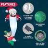image:imageJoiedomi 6 FT Christmas Inflatables Outdoor Decorations Inflatable Hanging Elf Dragging Santa Beard with LEDs Blow Up Santa with Falling Elf for Xmas Decor Yard Outside Garden Holiday Party Decor