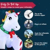 image:imageJoiedomi 6 FT Long Christmas Inflatable Magical Unicorn with Buildin LEDs Blow Up Inflatables for Christmas Party Indoor Outdoor Yard Garden Lawn Winter Decorations