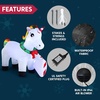 image:imageJoiedomi 6 FT Long Christmas Inflatable Magical Unicorn with Buildin LEDs Blow Up Inflatables for Christmas Party Indoor Outdoor Yard Garden Lawn Winter Decorations