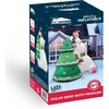 image:imageJoiedomi 6 FT Long Christmas Inflatable North Pole with Buildin LEDs Blow Up Inflatable Polar Bears amp Penguin for Xmas Party Indoor Outdoor Yard Garden Lawn Dcor Holiday Season DecorationsBear with Tree