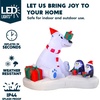 image:imageJoiedomi 6 FT Long Christmas Inflatable North Pole with Buildin LEDs Blow Up Inflatable Polar Bears amp Penguin for Xmas Party Indoor Outdoor Yard Garden Lawn Dcor Holiday Season DecorationsGift Bear