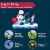 image:imageJoiedomi 6 FT Long Christmas Inflatable North Pole with Buildin LEDs Blow Up Inflatable Polar Bears amp Penguin for Xmas Party Indoor Outdoor Yard Garden Lawn Dcor Holiday Season DecorationsFishing Bear