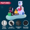 image:imageJoiedomi 6 FT Long Christmas Inflatable North Pole with Buildin LEDs Blow Up Inflatable Polar Bears amp Penguin for Xmas Party Indoor Outdoor Yard Garden Lawn Dcor Holiday Season DecorationsFire Bear