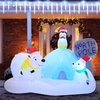 image:imageJoiedomi 6 FT Long Christmas Inflatable North Pole with Buildin LEDs Blow Up Inflatable Polar Bears amp Penguin for Xmas Party Indoor Outdoor Yard Garden Lawn Dcor Holiday Season DecorationsPolar Bear