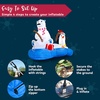 image:imageJoiedomi 6 FT Long Christmas Inflatable North Pole with Buildin LEDs Blow Up Inflatable Polar Bears amp Penguin for Xmas Party Indoor Outdoor Yard Garden Lawn Dcor Holiday Season DecorationsHappy Bear
