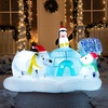 image:imageJoiedomi 6 FT Long Christmas Inflatable North Pole with Buildin LEDs Blow Up Inflatable Polar Bears amp Penguin for Xmas Party Indoor Outdoor Yard Garden Lawn Dcor Holiday Season DecorationsPolar Bear