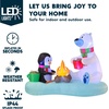 image:imageJoiedomi 6 FT Long Christmas Inflatable North Pole with Buildin LEDs Blow Up Inflatable Polar Bears amp Penguin for Xmas Party Indoor Outdoor Yard Garden Lawn Dcor Holiday Season DecorationsFire Bear