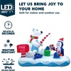 image:imageJoiedomi 6 FT Long Christmas Inflatable North Pole with Buildin LEDs Blow Up Inflatable Polar Bears amp Penguin for Xmas Party Indoor Outdoor Yard Garden Lawn Dcor Holiday Season DecorationsFishing Bear
