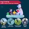 image:imageJoiedomi 6 FT Long Christmas Inflatable North Pole with Buildin LEDs Blow Up Inflatable Polar Bears amp Penguin for Xmas Party Indoor Outdoor Yard Garden Lawn Dcor Holiday Season DecorationsFire Bear