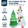 image:imageJoiedomi 6 FT Long Christmas Inflatable North Pole with Buildin LEDs Blow Up Inflatable Polar Bears amp Penguin for Xmas Party Indoor Outdoor Yard Garden Lawn Dcor Holiday Season DecorationsBear with Tree