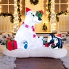 image:imageJoiedomi 6 FT Long Christmas Inflatable North Pole with Buildin LEDs Blow Up Inflatable Polar Bears amp Penguin for Xmas Party Indoor Outdoor Yard Garden Lawn Dcor Holiday Season DecorationsGift Bear