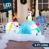 image:imageJoiedomi 6 FT Long Christmas Inflatable North Pole with Buildin LEDs Blow Up Inflatable Polar Bears amp Penguin for Xmas Party Indoor Outdoor Yard Garden Lawn Dcor Holiday Season DecorationsPolar Bear