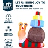 image:imageJoiedomi 6 FT Tall Christmas Inflatable Cute Snail with a Stack of Gifts Christmas Inflatable Outdoor Decoration with LEDs Blow Up for Xmas Outside Party Yard Garden Lawn Winter Dcor