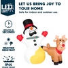 image:imageJoiedomi 66 FT Long Christmas Inflatable Decoration Reindeer Peeing on Snowman Blow Up Christmas Inflatables Outdoor Decorations with Buildin LEDs for Xmas Party Outdoor Indoor Yard Garden Dcor
