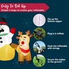 image:imageJoiedomi 66 FT Long Christmas Inflatable Decoration Reindeer Peeing on Snowman Blow Up Christmas Inflatables Outdoor Decorations with Buildin LEDs for Xmas Party Outdoor Indoor Yard Garden Dcor
