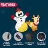 image:imageJoiedomi 66 FT Long Christmas Inflatable Decoration Reindeer Peeing on Snowman Blow Up Christmas Inflatables Outdoor Decorations with Buildin LEDs for Xmas Party Outdoor Indoor Yard Garden Dcor
