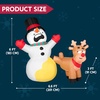 image:imageJoiedomi 66 FT Long Christmas Inflatable Decoration Reindeer Peeing on Snowman Blow Up Christmas Inflatables Outdoor Decorations with Buildin LEDs for Xmas Party Outdoor Indoor Yard Garden Dcor