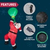 image:imageJoiedomi 8 FT Tall Christmas Inflatable Falling Santa with Gift Bag Blow Up Christmas Hanging Santa Inflatables Outdoor Decoration with Buildin LEDs for Xmas Party Outdoor Indoor Yard Garden Decor