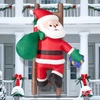 image:imageJoiedomi 8 FT Tall Christmas Santa Climbing Stairs Inflatable Decoration Inflatable Hanging Santa with Buildin LED Xmas Blow Up Outdoor Decoration for Party Indoor Outdoor Yard Garden Lawn Dcor
