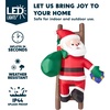 image:imageJoiedomi 8 FT Tall Christmas Santa Climbing Stairs Inflatable Decoration Inflatable Hanging Santa with Buildin LED Xmas Blow Up Outdoor Decoration for Party Indoor Outdoor Yard Garden Lawn Dcor