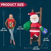 image:imageJoiedomi 8 FT Tall Christmas Santa Climbing Stairs Inflatable Decoration Inflatable Hanging Santa with Buildin LED Xmas Blow Up Outdoor Decoration for Party Indoor Outdoor Yard Garden Lawn Dcor