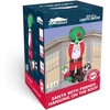 image:imageJoiedomi 8 FT Tall Hanging Christmas Inflatable Outdoor Decoration Christmas Blow Up Santa with Reindeer Elf Inflatable Inflatable Climbing Santa for Christmas Roof Decor Christmas Yard Decor