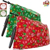 image:imageJOYIN 2 PCs Jumbo present Bags 60 x 72 with Gift Tags for Heavy Duty Large Gifts Bags Holiday Plastic Presents Bicycle Christmas Season Gift Decorations present GivingRedGreen