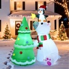 image:imageJoiedomi 6 FT Long Christmas Inflatable North Pole with Buildin LEDs Blow Up Inflatable Polar Bears amp Penguin for Xmas Party Indoor Outdoor Yard Garden Lawn Dcor Holiday Season DecorationsBear with Tree