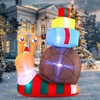 image:imageJoiedomi 6 FT Tall Christmas Inflatable Cute Snail with a Stack of Gifts Christmas Inflatable Outdoor Decoration with LEDs Blow Up for Xmas Outside Party Yard Garden Lawn Winter Dcor