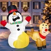 image:imageJoiedomi 66 FT Long Christmas Inflatable Decoration Reindeer Peeing on Snowman Blow Up Christmas Inflatables Outdoor Decorations with Buildin LEDs for Xmas Party Outdoor Indoor Yard Garden Dcor
