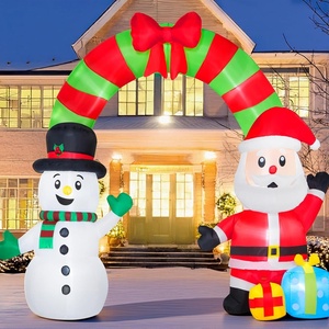 image:imageJOYIN 10 FT Long Snowman and Santa Christmas Inflatables Archway Outdoor Decoration Blow Up Archway with Snowman and Santa Christmas Inflatable with LED for Xmas Outdoor Yard Garden Lawn Decor
